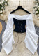 Autumn Women’s Lace Up Slim Waist Off Shoulder Pleated Long Sleeve Slim Fit Top