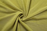Women’s Sexy Fashionable Solid Low Back Halter Neck Dress