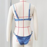 Women’s Sexy Strap Adjustable Triangle Bottom Two Piece Bikini Swimsuit