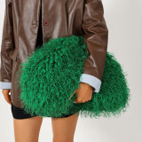 Women’s Faux Fur Clutch Handbag