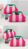 Women’s Hollow Out Striped Knitted Handbag