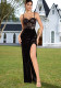 Women’s Sexy Patchwork Lace Strappy Formal Party Dress