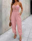 Women Chain Shoulder Straps Jumpsuit