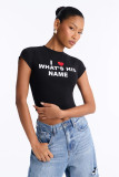 Streetwear Printed Cropped T Shirt