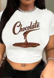 Streetwear Printed Cropped T Shirt