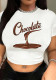 Streetwear Printed Cropped T Shirt