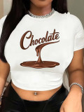 Streetwear Printed Cropped T Shirt