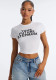 Streetwear Printed Cropped T Shirt