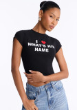Streetwear Printed Cropped T Shirt