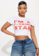Streetwear Printed Cropped T Shirt