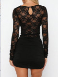 Women’s Long Sleeve Bodycon Mini Dress