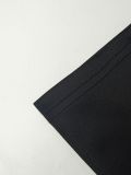Plus Size Women’s Black Blazer Style Turndown Collar Deep V Neck Long Sleeve High Low Asymmetrical A Line Dress