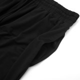 Women’s See Through Lace Patchwork Long Sleeve Top Slim Fit Jogger Pants Two Piece Set