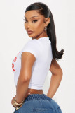 Streetwear Printed Cropped T Shirt