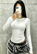 Women Autumn‑Winter Basic Long Sleeve Round Neck Top Women Autumn‑Winter Basic Long Sleeve Round Neck Top