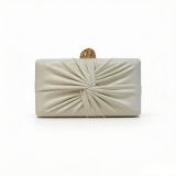 Women Ruched One‑Shoulder Crossbody Evening Bag