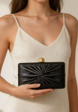 Women Ruched One‑Shoulder Crossbody Evening Bag