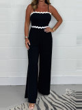 Women Summer Casual Wide‑Leg Slip Jumpsuit