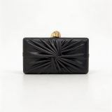 Women Ruched One‑Shoulder Crossbody Evening Bag