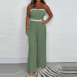 Women Summer Casual Wide‑Leg Slip Jumpsuit