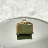 Women Croc‑Embossed Rhinestone‑Decorated Jewelry Pouch Necklace Earring Storage Coin Purse