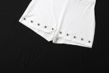 Women Mock Neck Autumn Sexy Cutout Backless Rivet Jumpsuit