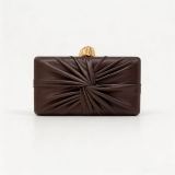 Women Ruched One‑Shoulder Crossbody Evening Bag