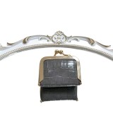 Women Croc‑Embossed Rhinestone‑Decorated Jewelry Pouch Necklace Earring Storage Coin Purse
