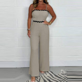 Women Summer Casual Wide‑Leg Slip Jumpsuit