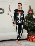 Halloween Family Pumpkin Funny Devil Print Loungewear Pajama Set