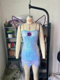Christmas Halloween Naughty Fairy Elf Wings Cosplay Costume Dress