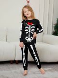 Halloween Family Pumpkin Funny Devil Print Loungewear Pajama Set