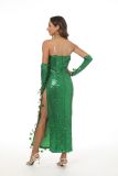 Halloween Adult Leaf Sequin Sexy Dance Costume Dress