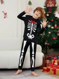 Halloween Family Pumpkin Funny Devil Print Loungewear Pajama Set