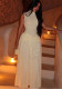 Women’s Chic Formal Party Slim-Waist Solid Color High Neck A-Line Long Dress