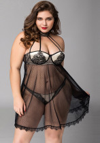 Plus Size Women’s Sexy See-Through Adult Loungewear Pajama Set Plus Size Women’s Sexy See-Through Adult Loungewear Pajama Set