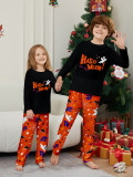Halloween Family Pumpkin Funny Devil Print Loungewear Pajama Set
