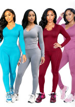 Fall/Winter Women’s Tight-Fitting Stretch Yoga Casual Loungewear Sports Set Fall/Winter Women’s Tight-Fitting Stretch Yoga Casual Loungewear Sports Set