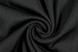 Women’s Solid Color Tight-Fitting Strap Mesh Patchwork Slim-Fit Jumpsuit