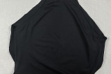 Women’s Sexy Low Back High-Waisted Slim-Fit Black Bodycon Nightclub Mini Dress