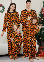 Halloween Family Pumpkin Funny Devil Print Loungewear Pajama Set Halloween Family Pumpkin Funny Devil Print Loungewear Pajama Set