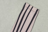 Women’s Fashion Zebra Print Slim-Fit Long Sleeve Sexy Two Piece Pants Set