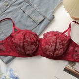Plus Size Women Sexy Lace Bra
