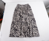 Women Holidays Zebra Print Midi Skirt