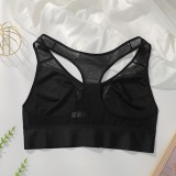 Plus Size Women’s Front Closure Fitted Bra for Yoga Fitness and Sports