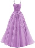 Women summer lace applique party dance evening dress（processing time 4-5 days）