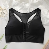 Plus Size Women’s Front Closure Fitted Bra for Yoga Fitness and Sports