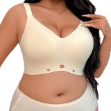 Plus Size Women’s Seamless Adhesive Wireless Bra