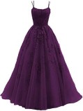 Women summer lace applique party dance evening dress（processing time 4-5 days）