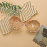 Women’s Seamless Silicone Adhesive Bra Pads Round Cup Push Up Strapless Bra